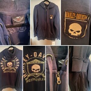 Harley Davidson men’s zip up hoodie